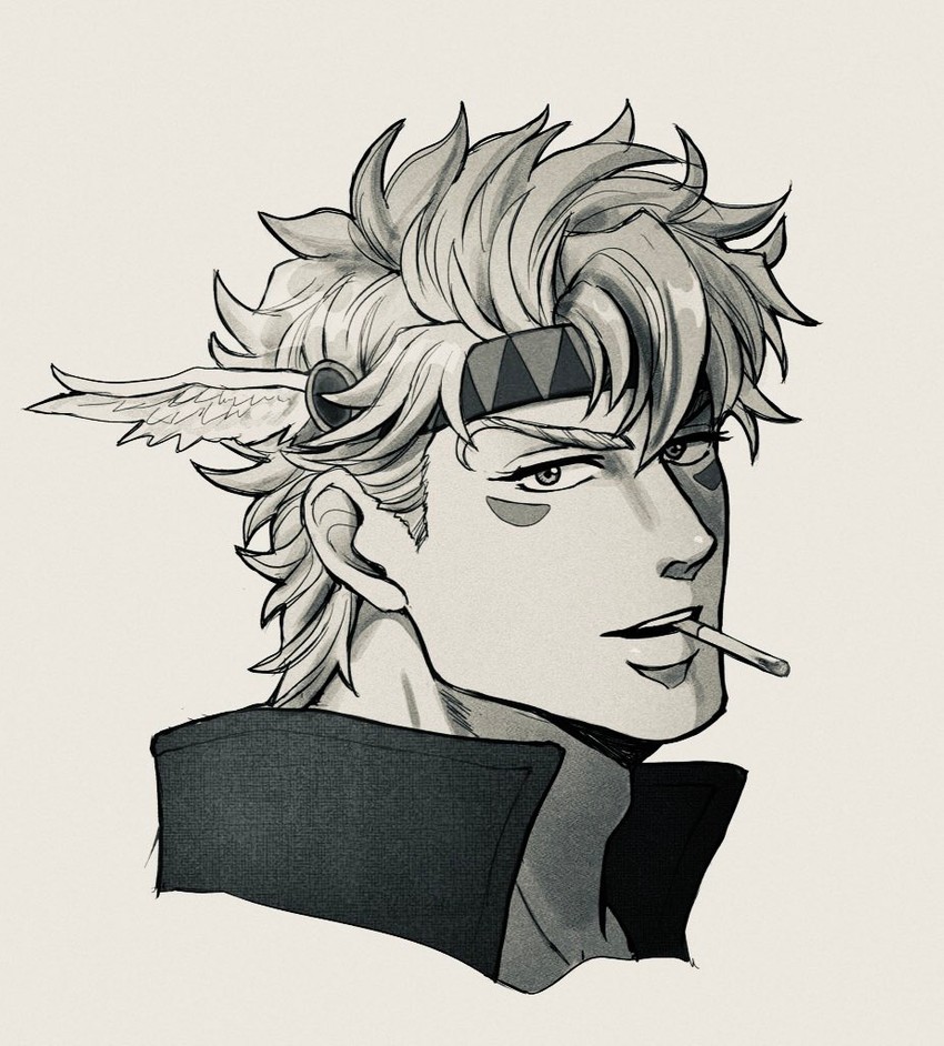 caesar anthonio zeppeli (jojo no kimyou na bouken and 1 more) drawn by catneylang