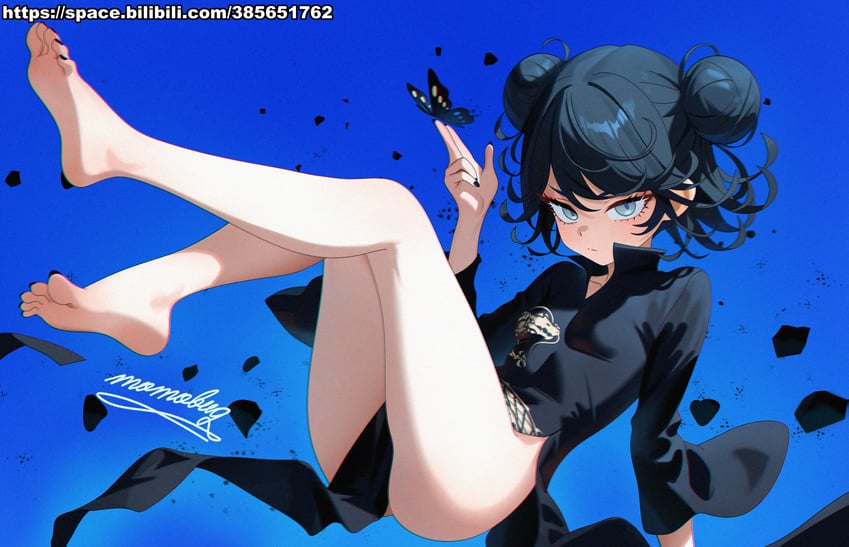 kisaki and tatsumaki (blue archive and 1 more) drawn by momobug22
