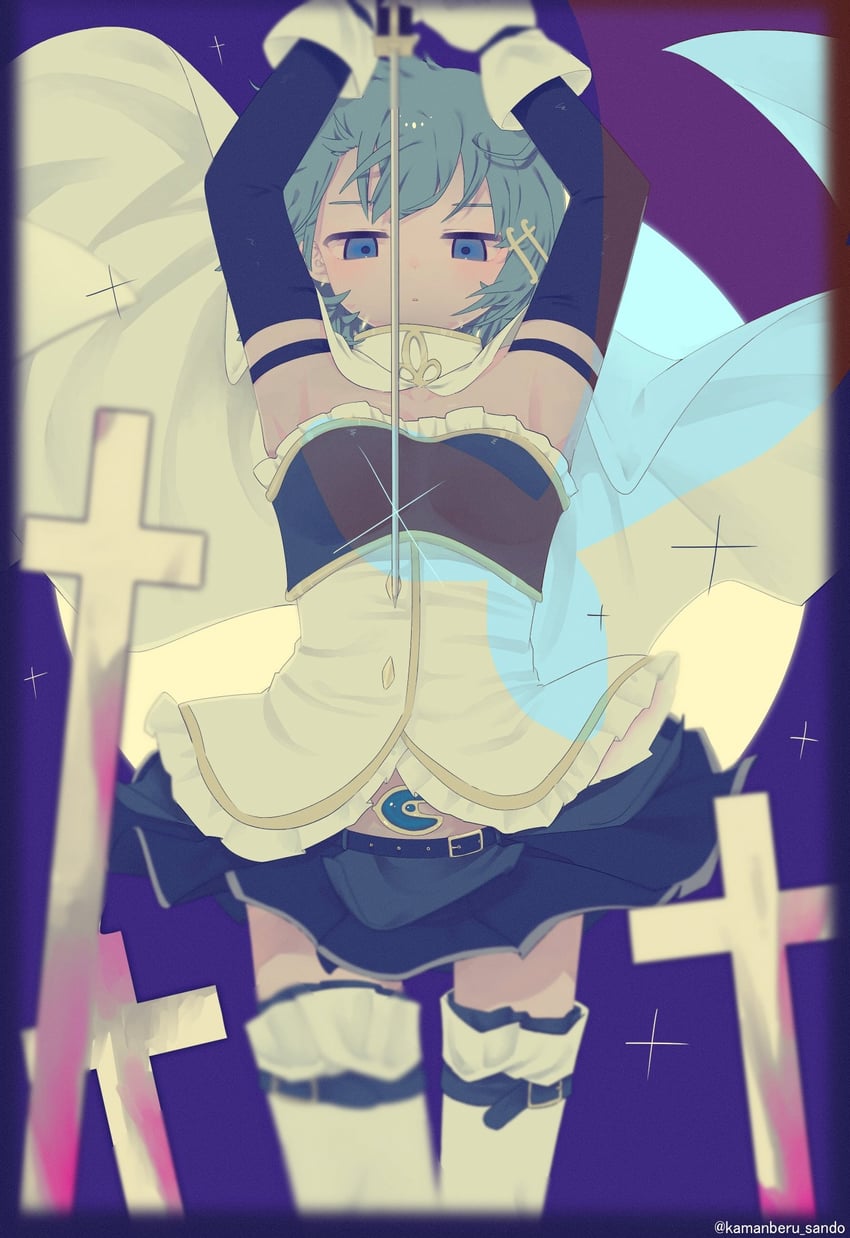 miki sayaka (mahou shoujo madoka magica and 1 more) drawn by kamanberu_sando