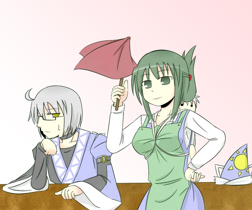 morichika rinnosuke and mima (touhou) drawn by kita_(higan)