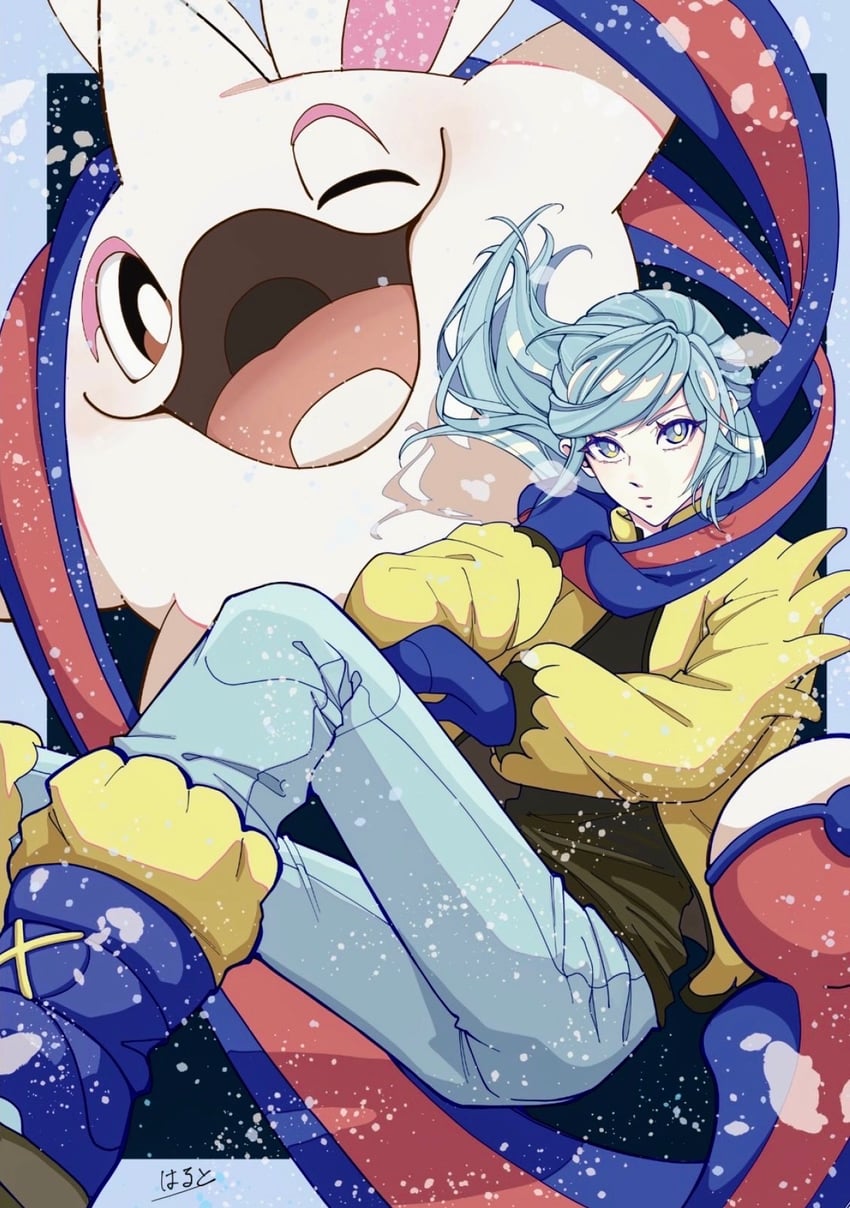 grusha and cetoddle (pokemon and 1 more) drawn by haruto_irasuto