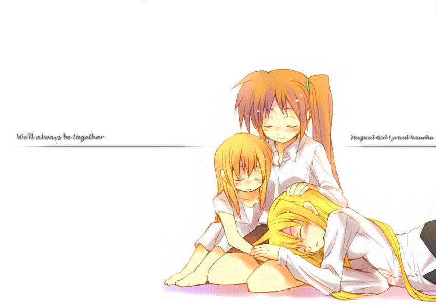 fate testarossa, takamachi nanoha, and vivio (lyrical nanoha and 1 more)