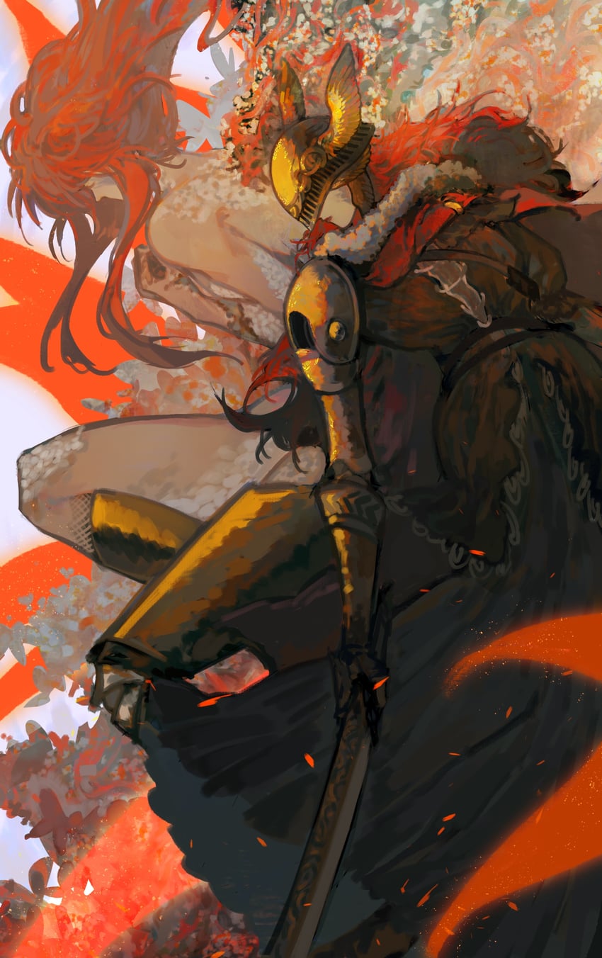 malenia blade of miquella and malenia goddess of rot (elden ring) drawn by ziye_feng_hua