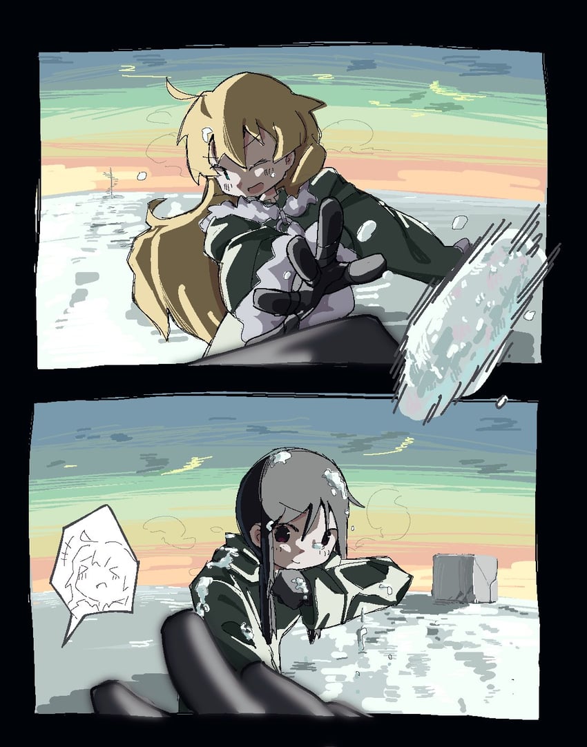 chito and yuuri (shoujo shuumatsu ryokou) drawn by nddk_aaa