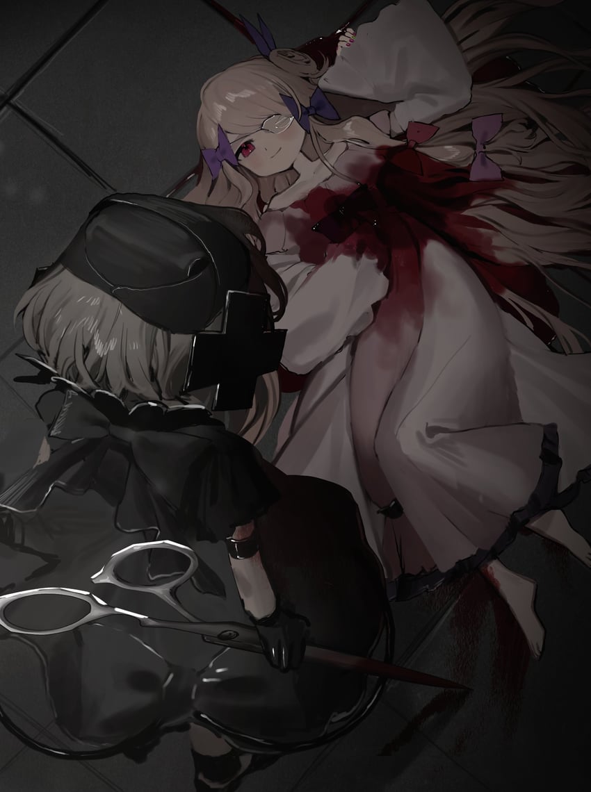 shadowgale and pfle (mahou shoujo ikusei keikaku and 1 more) drawn by chizuru_(cizz_ru)