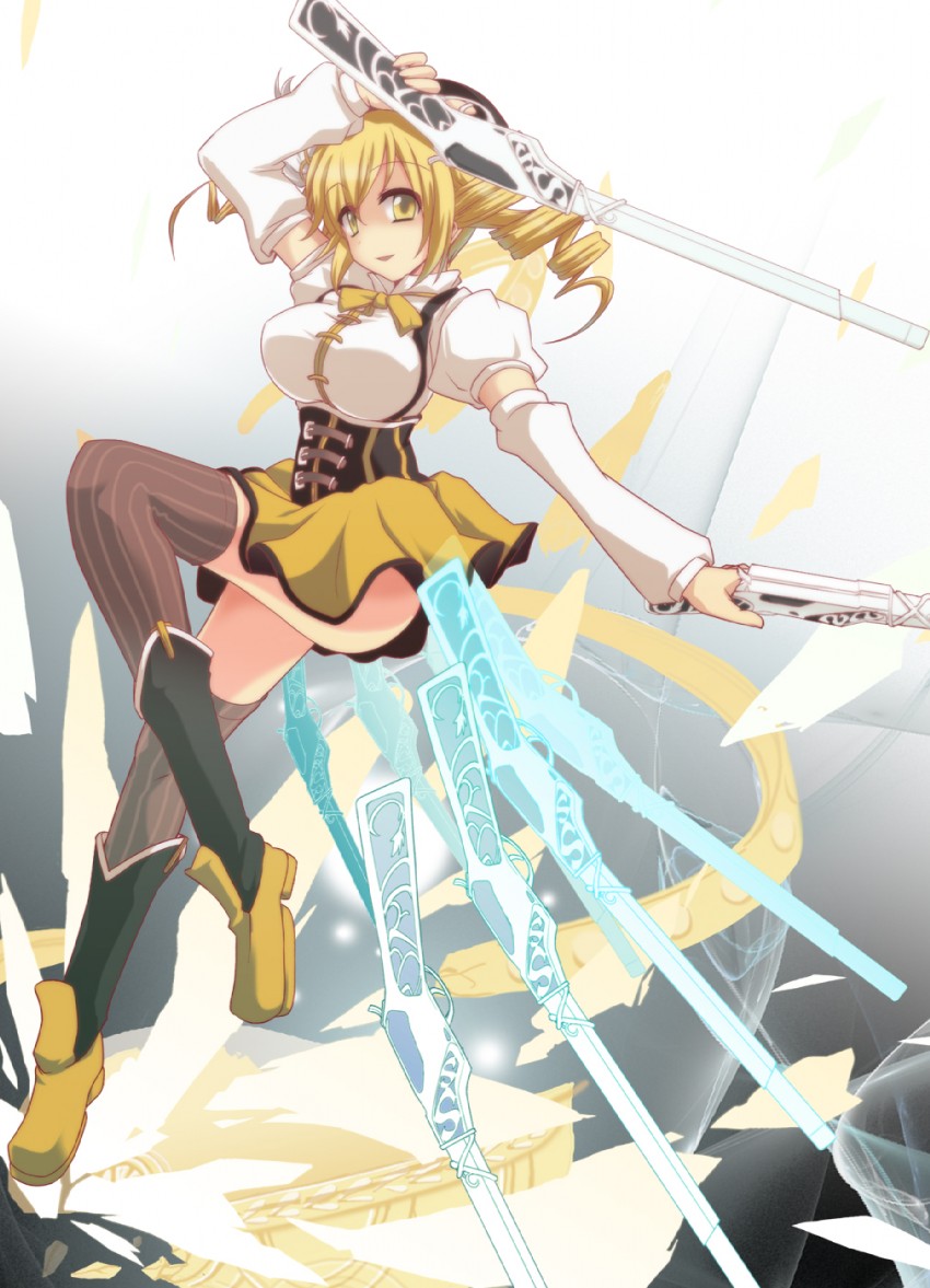 tomoe mami (mahou shoujo madoka magica) drawn by shinjitsu_(true_ride)