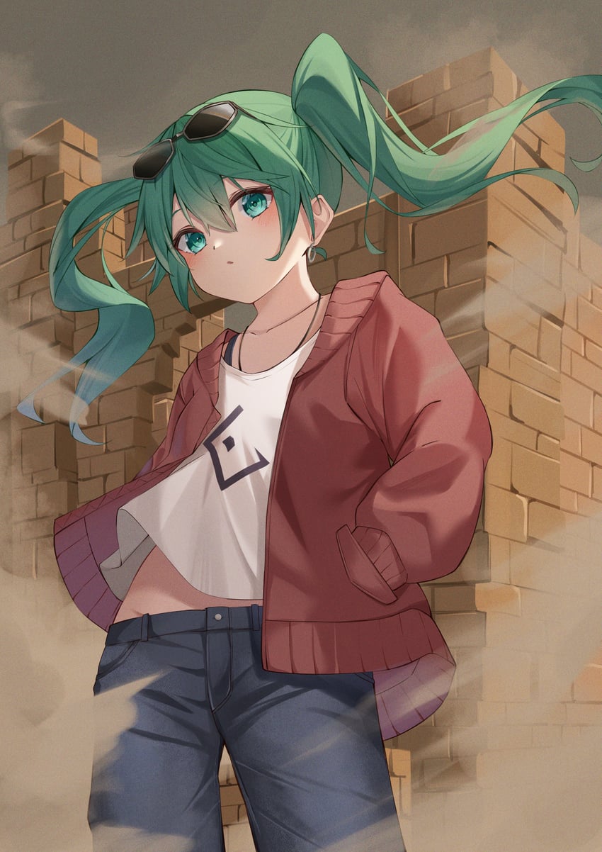 hatsune miku (vocaloid and 1 more) drawn by ryaru_ryaru
