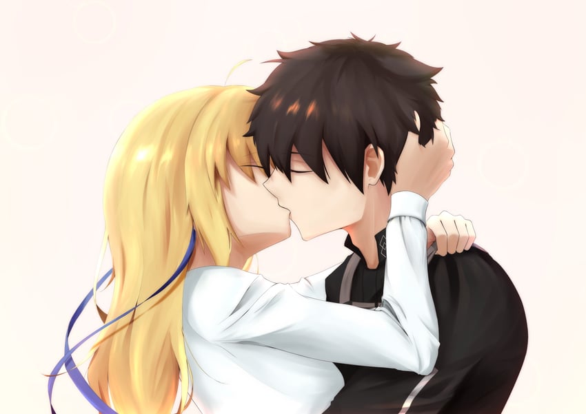 artoria pendragon, saber, and fujimaru ritsuka (fate and 1 more) drawn by mko_(mko_v3)