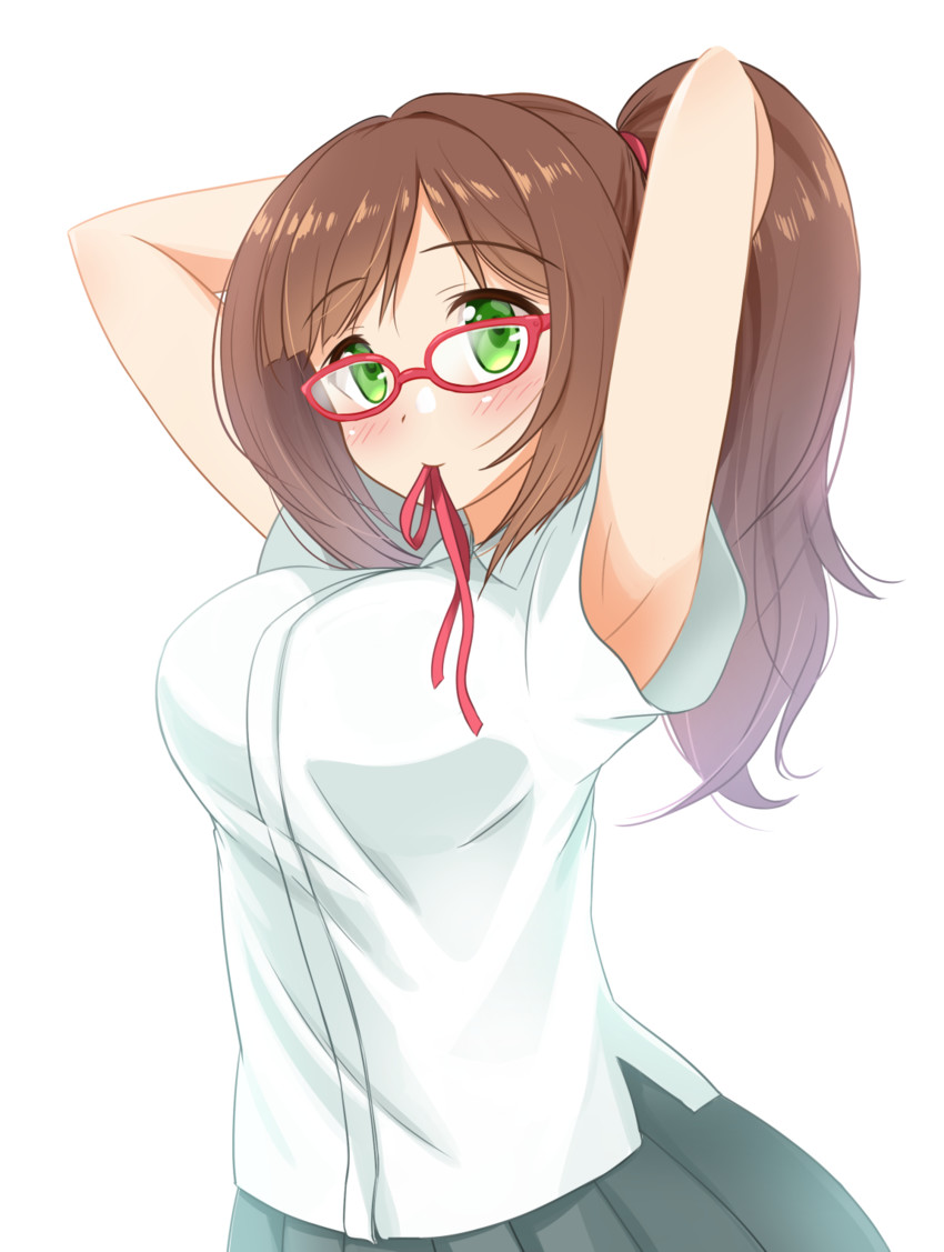 maekawa miku (idolmaster and 1 more) drawn by kibihimi