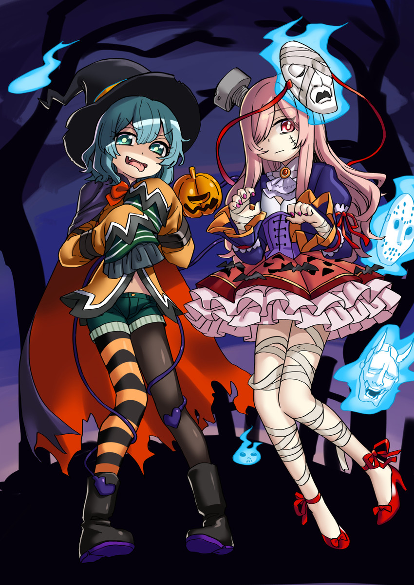 komeiji koishi and hata no kokoro (touhou) drawn by nobori_ranzu