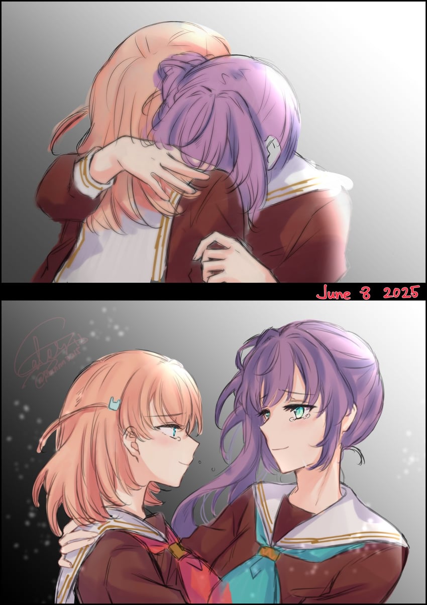 hinoshita kaho and otomune kozue (love live! and 1 more) drawn by ranmaro