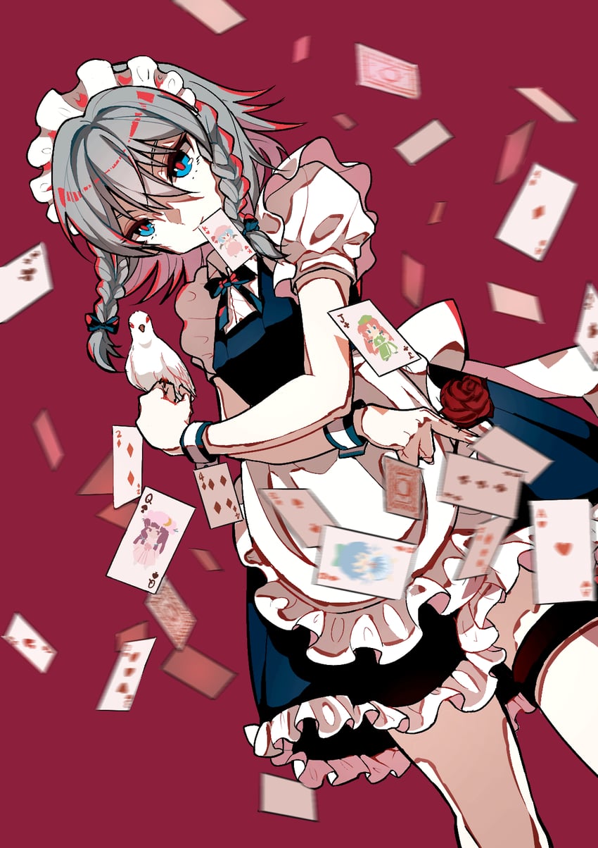 remilia scarlet, izayoi sakuya, cirno, patchouli knowledge, and hong meiling (touhou) drawn by neka_(_nekaka_)