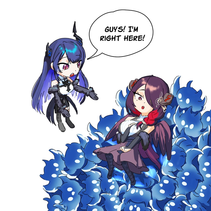 nerissa ravencroft, jailbird, and mamarissa (hololive and 1 more) drawn by yokasparetime