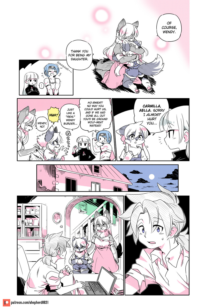 wendy, carmilla, jennifer, aella, and leo (modern mogal) drawn by shepherd0821