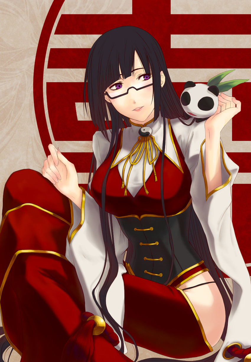 litchi faye ling and lao jiu (blazblue) drawn by collair_(cono)