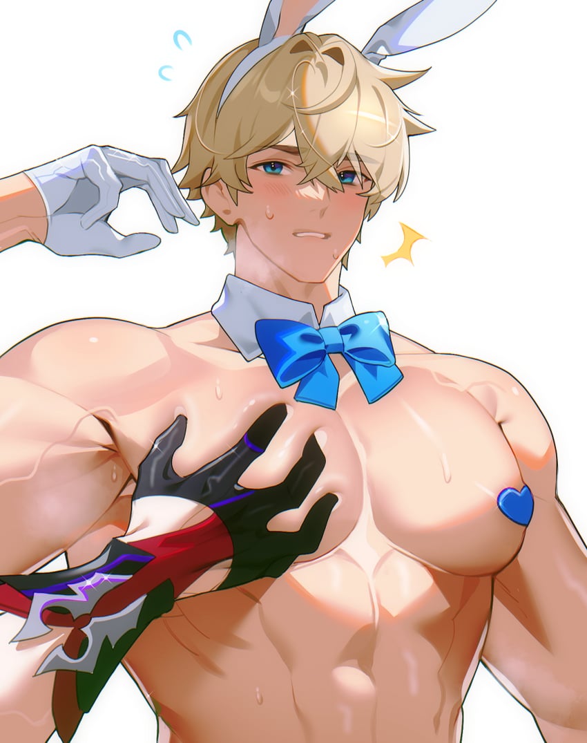 sampo koski and gepard landau (honkai and 1 more) drawn by chariko