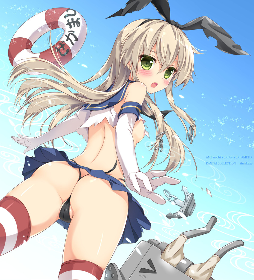 shimakaze and rensouhou-chan (kantai collection) drawn by ameto_yuki
