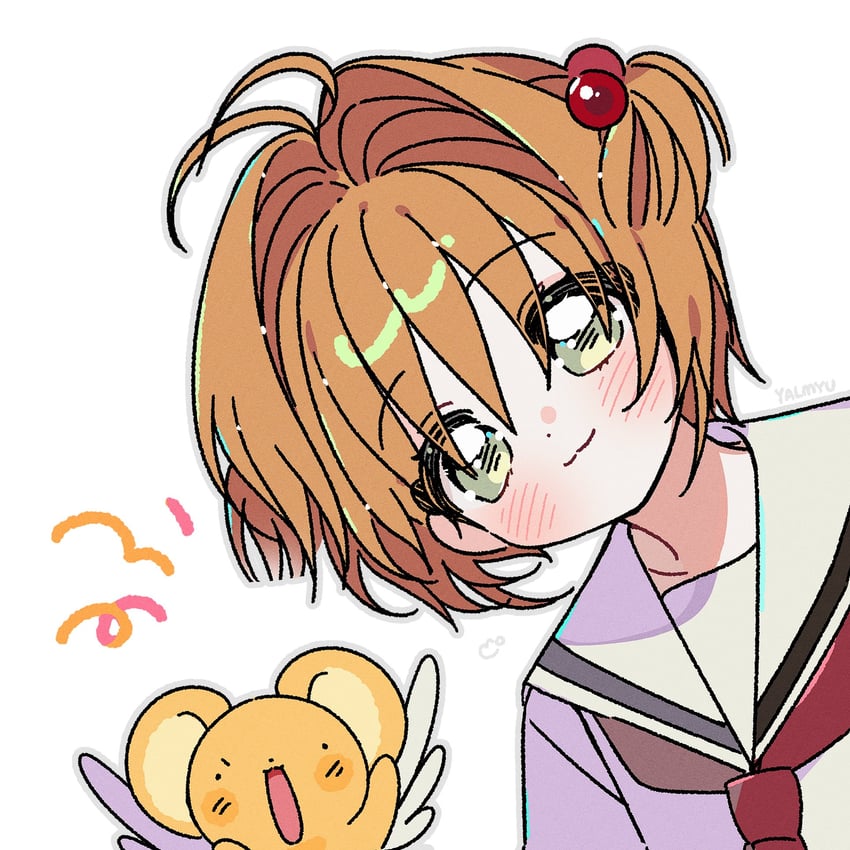kinomoto sakura and kero (cardcaptor sakura) drawn by yalmyu