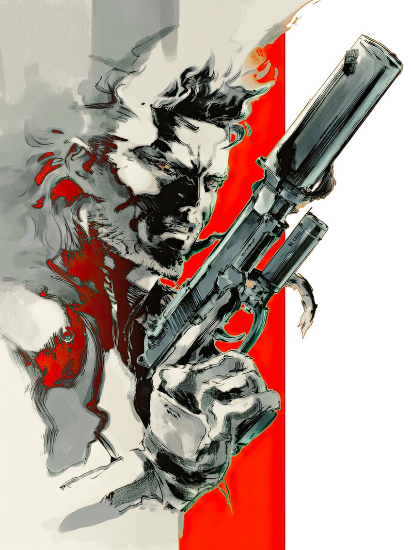 solid snake (metal gear and 1 more) drawn by shinkawa_youji