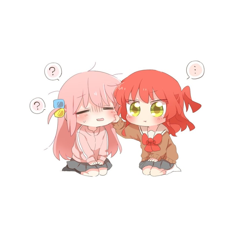 gotoh hitori and kita ikuyo (bocchi the rock!) drawn by rebecca_(keinelove)