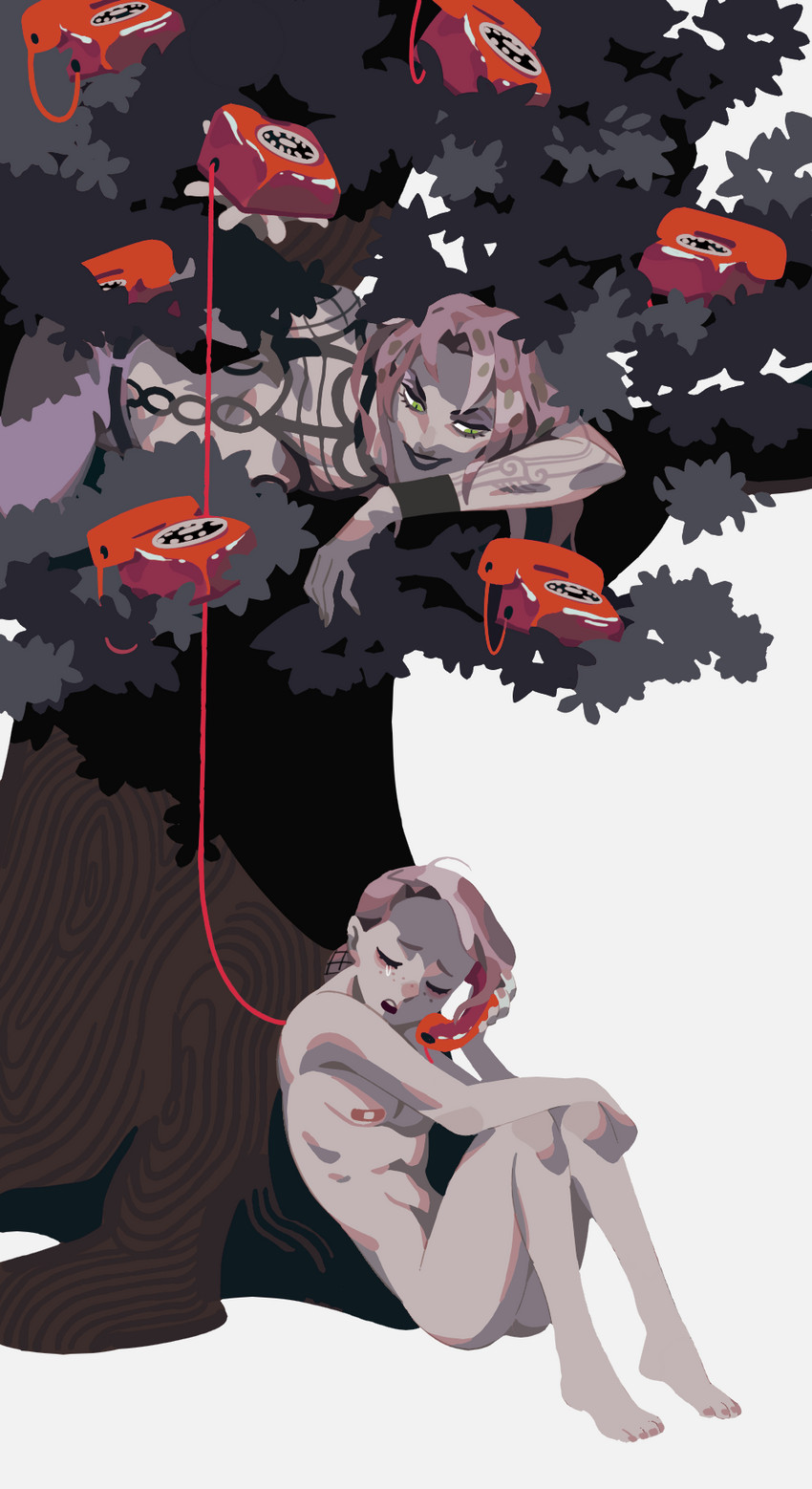 diavolo and vinegar doppio (jojo no kimyou na bouken and 1 more) drawn by akira_kira