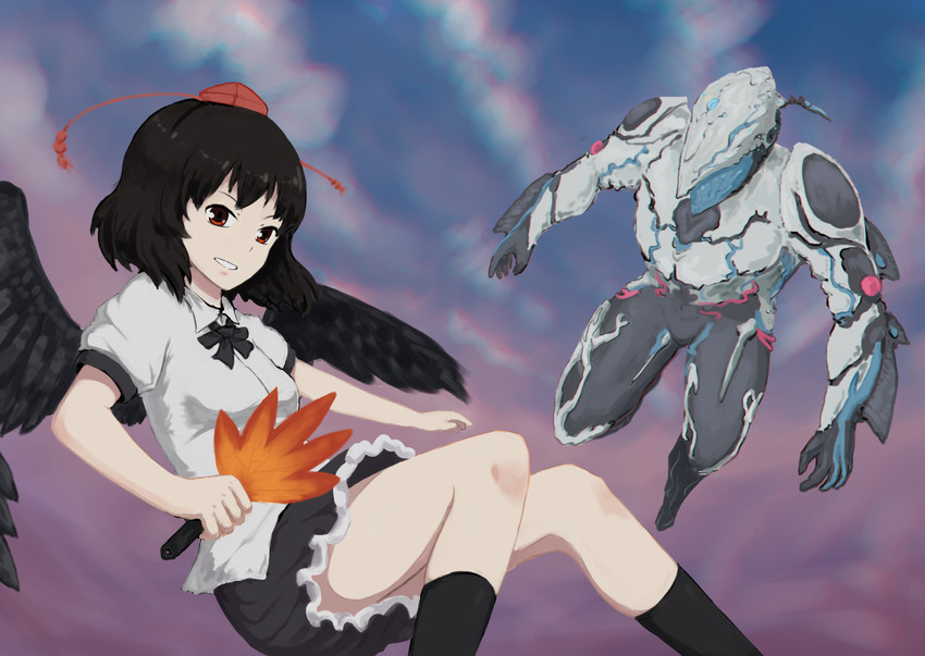 shameimaru aya and zephyr (touhou and 1 more) drawn by ikastep