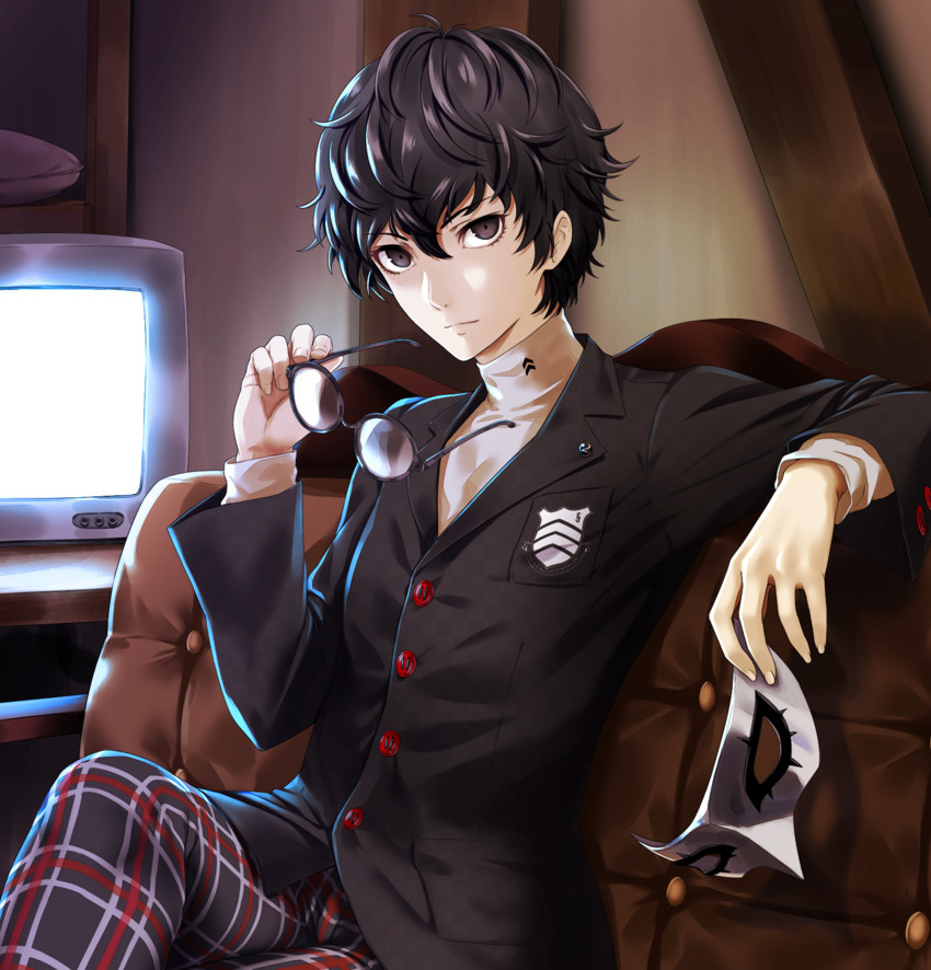 amamiya ren (persona and 1 more) drawn by infinote
