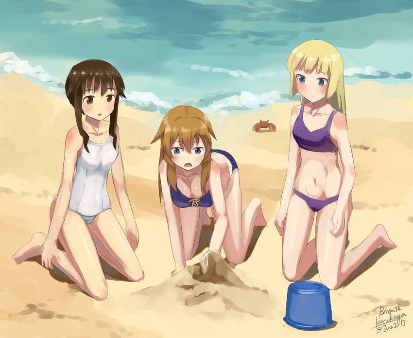 charlotte e. yeager, takei junko, and marian e. carl (world witches series and 3 more) drawn by kanokoga