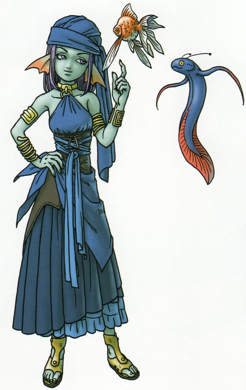 weddie and heroine (dragon quest and 1 more) drawn by toriyama_akira