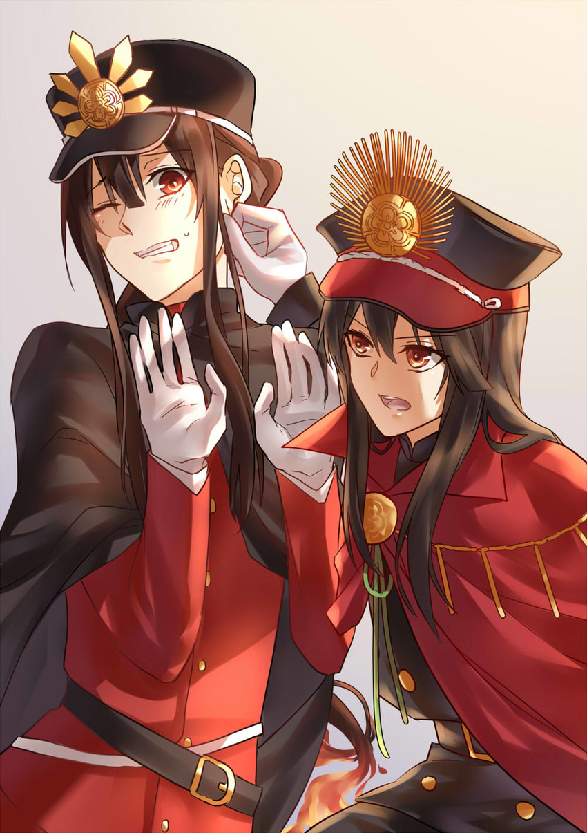 oda nobunaga and oda nobukatsu (fate and 1 more) drawn by yuu+1