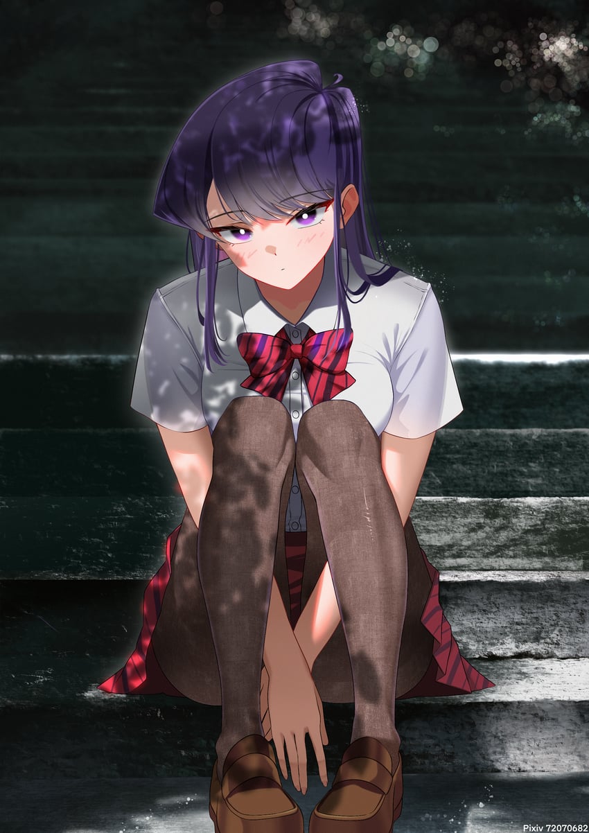 komi shouko (komi-san wa komyushou desu) drawn by botttomtext
