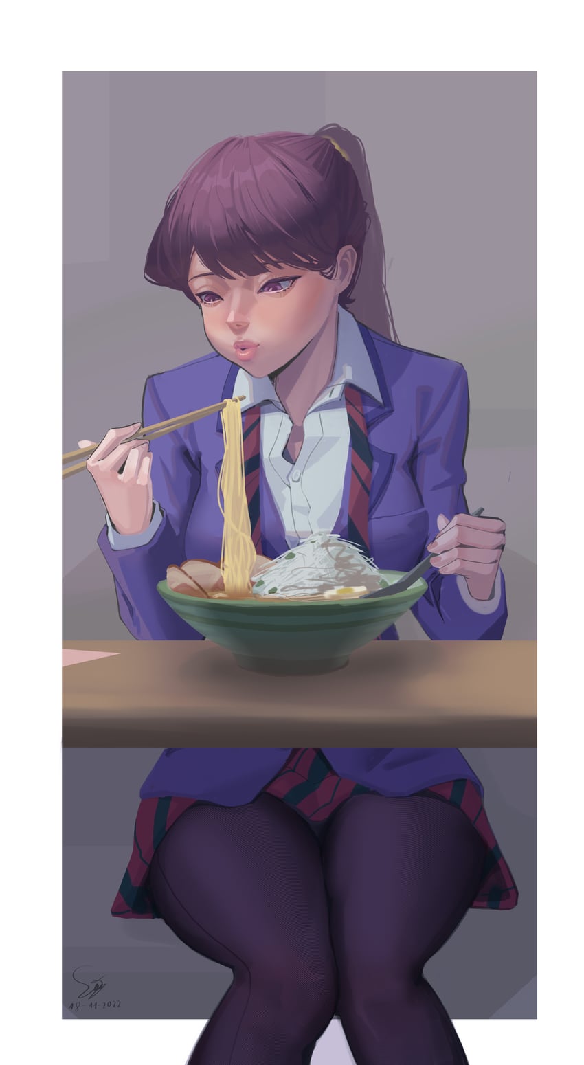 komi shouko (komi-san wa komyushou desu) drawn by suayber