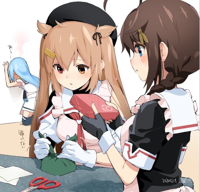 shigure, shigure kai ni, samidare, murasame, and murasame kai ni (kantai collection) drawn by chagen_kokimu