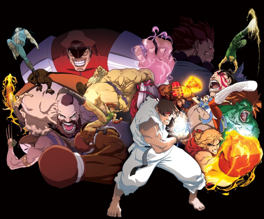 chun-li, cammy white, ryu, ken masters, zangief, and 12 more (street fighter and 1 more) drawn by chamba