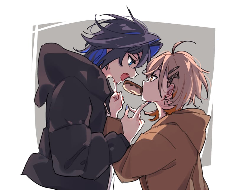 ouro kronii and nanashi mumei (hololive and 3 more) drawn by anco_(platanity)