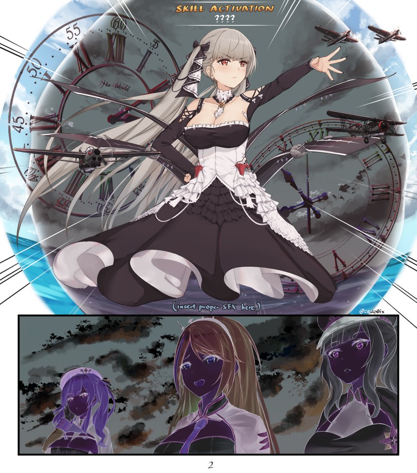 formidable, zara, littorio, and giulio cesare (azur lane and 1 more) drawn by envyvanity