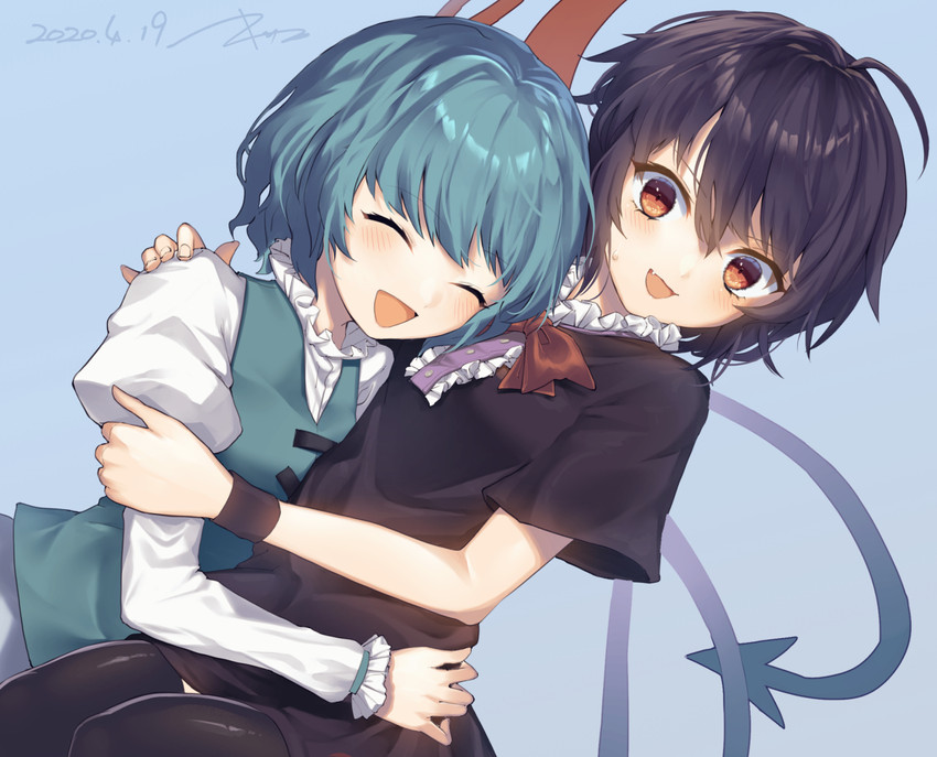 tatara kogasa and houjuu nue (touhou) drawn by kisamu_(ksmz)