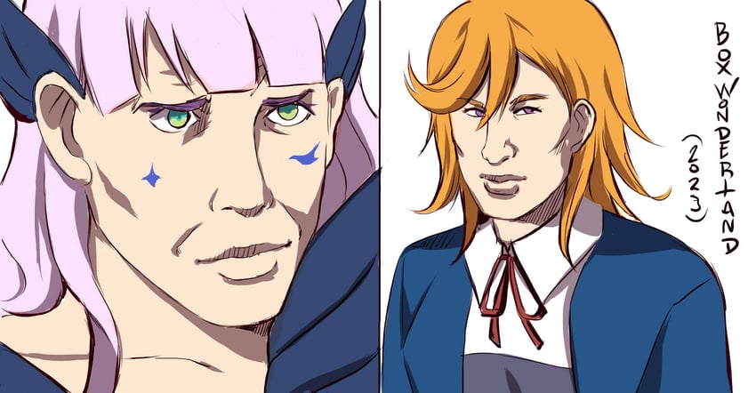 shibuya kanon, wien margarete, owen wilson, and ben stiller (love live! and 2 more) drawn by box_wonderland