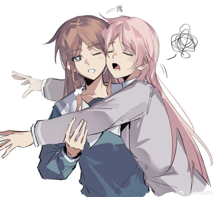 chihaya anon and nagasaki soyo (bang dream! and 1 more) drawn by shiba257