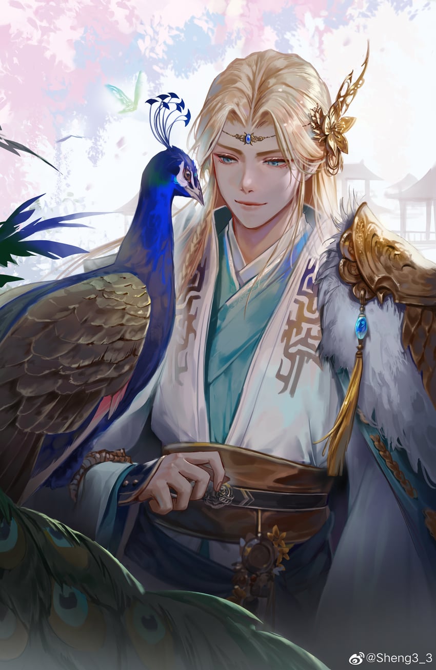 mei hanxue (erha he ta de bai mao shizun) drawn by 0jae