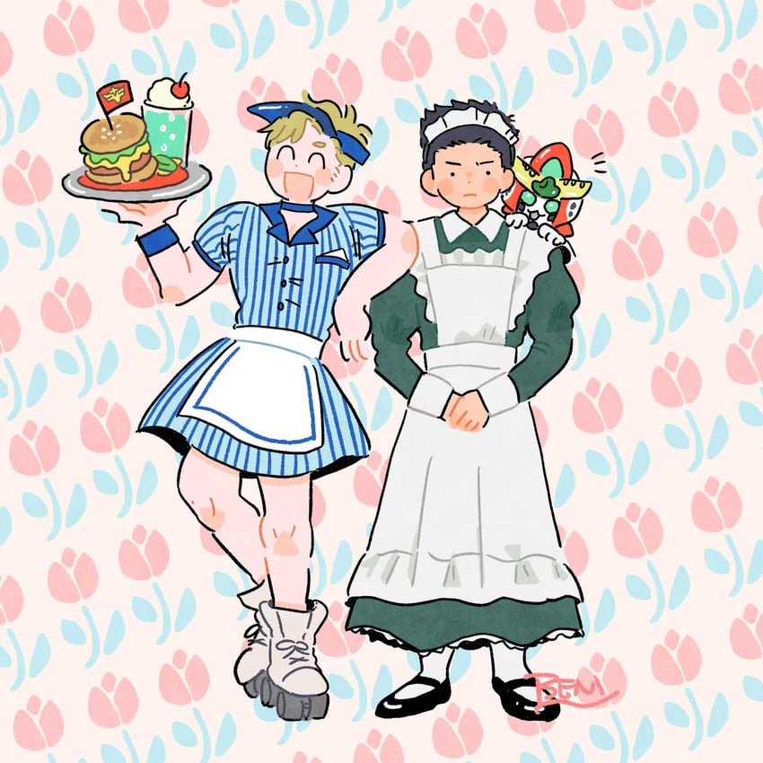 ao isami, lewis smith, and bravern (yuuki bakuhatsu bang bravern) drawn by benishogaa