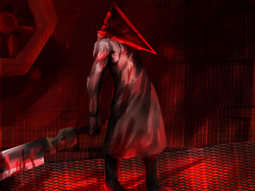 pyramid head (silent hill and 1 more) drawn by kanagiri