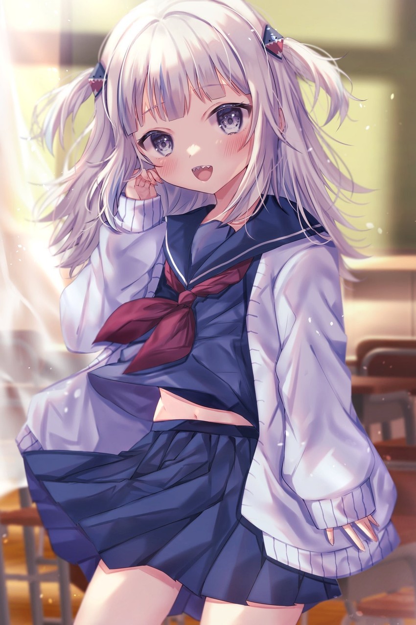 gawr gura (hololive and 1 more) drawn by sorashima_(117)