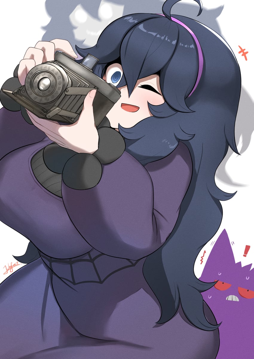 hex maniac and gengar (pokemon and 2 more) drawn by john_(a2556349)