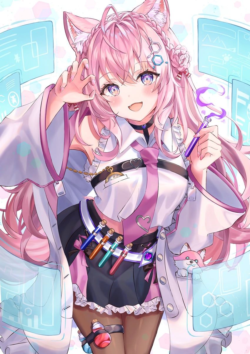 hakui koyori and kokoro (hololive) drawn by ibuki_sho