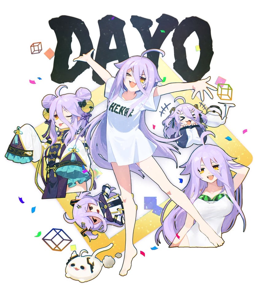henya the genius and hen squad (vshojo) drawn by jonillust
