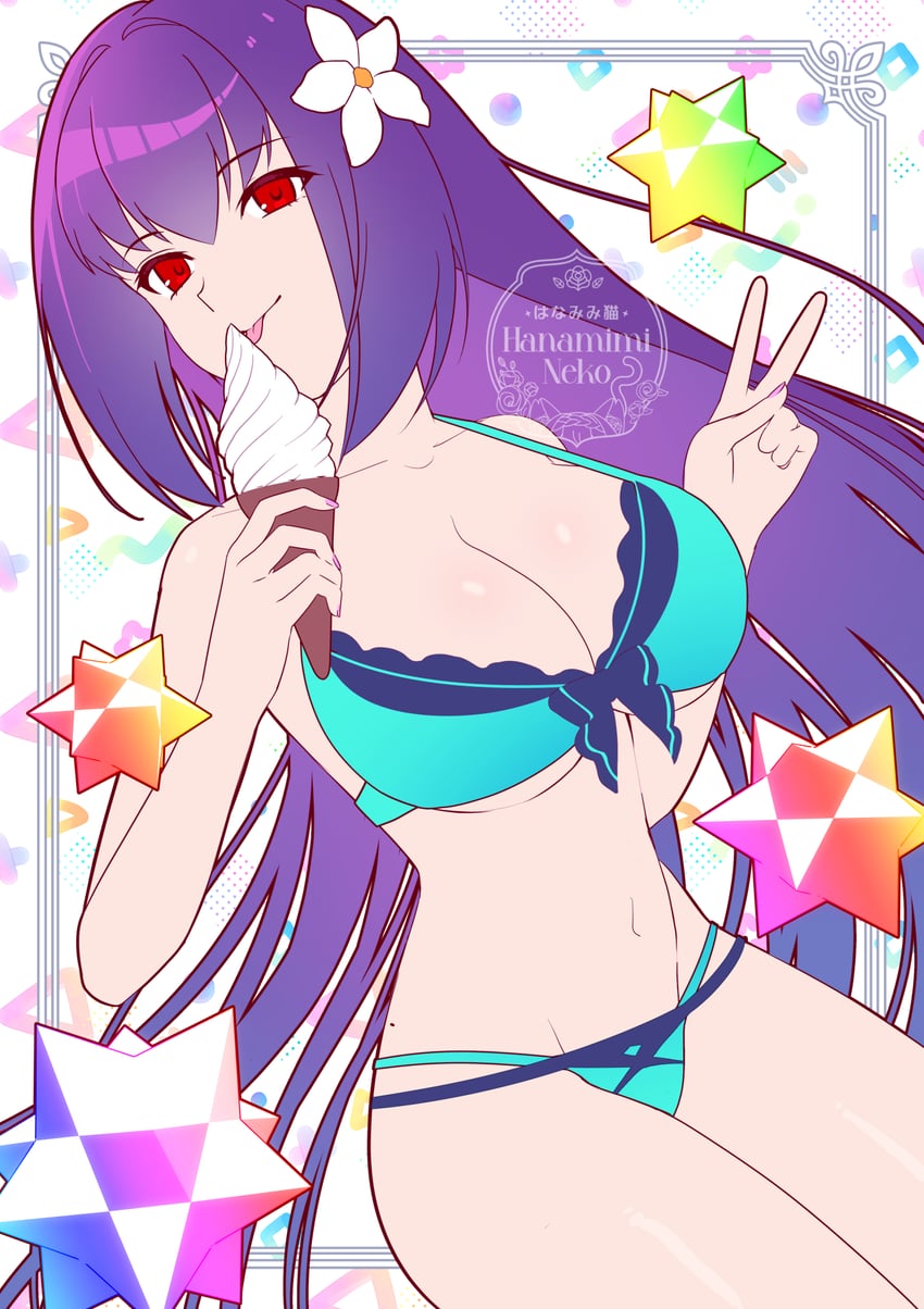 scathach and scathach skadi (fate and 1 more) drawn by naomi_gumbs_(hanamimi)