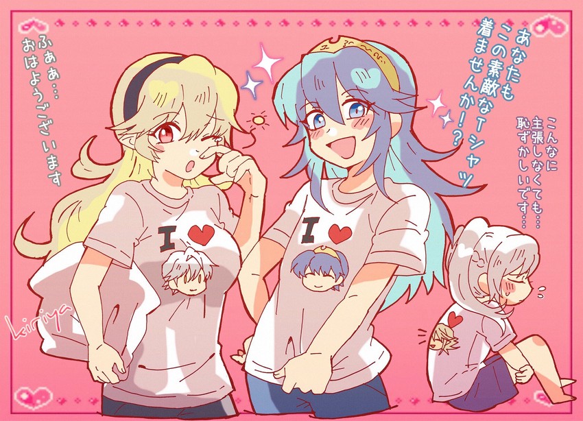 lucina, female corrin, female robin, male robin, marth, and 1 more (fire emblem and 4 more) drawn by kiriya_(552260)