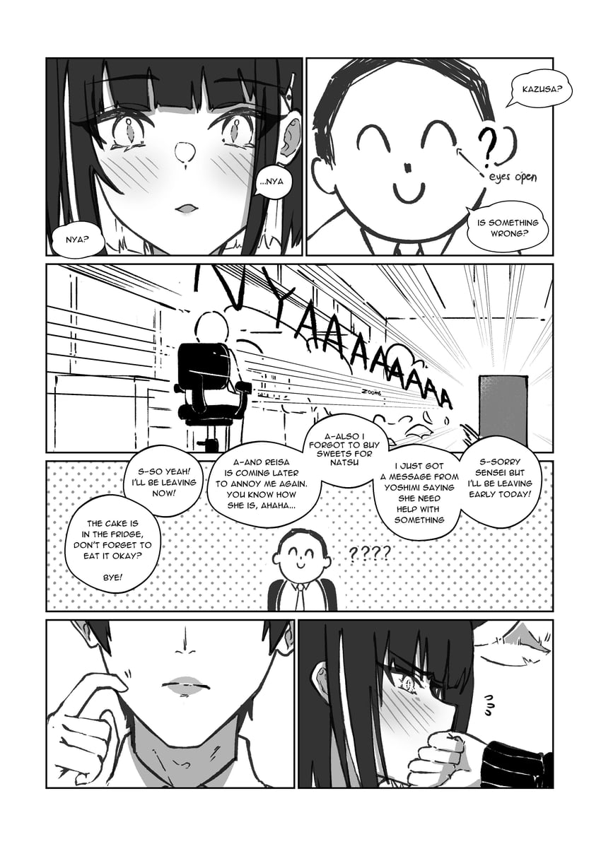 sensei, doodle sensei, and kazusa (blue archive) drawn by betabeet