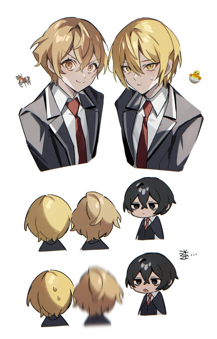 don quixote, sinclair, and yi sang (project moon and 1 more) drawn by mu46016419